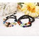 10 Pieces Lava Rock Chakra Bracelets Stress Relief Yoga Beads Aromatherapy Essential Oil Diffuser Elastic Bracelets For Women Men